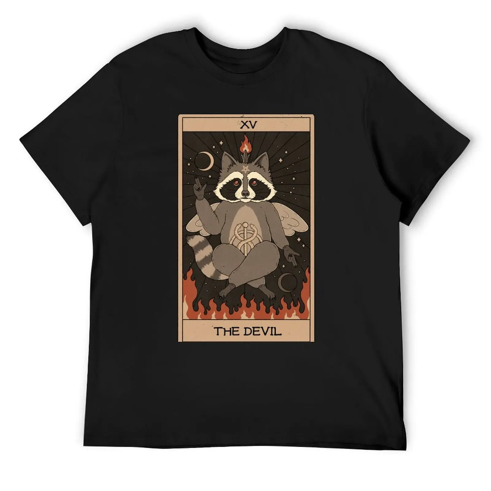

The Devil - Raccoons Tarot T-Shirt aesthetic clothes graphic shirts football t shirt t shirt men 100℅ cotton