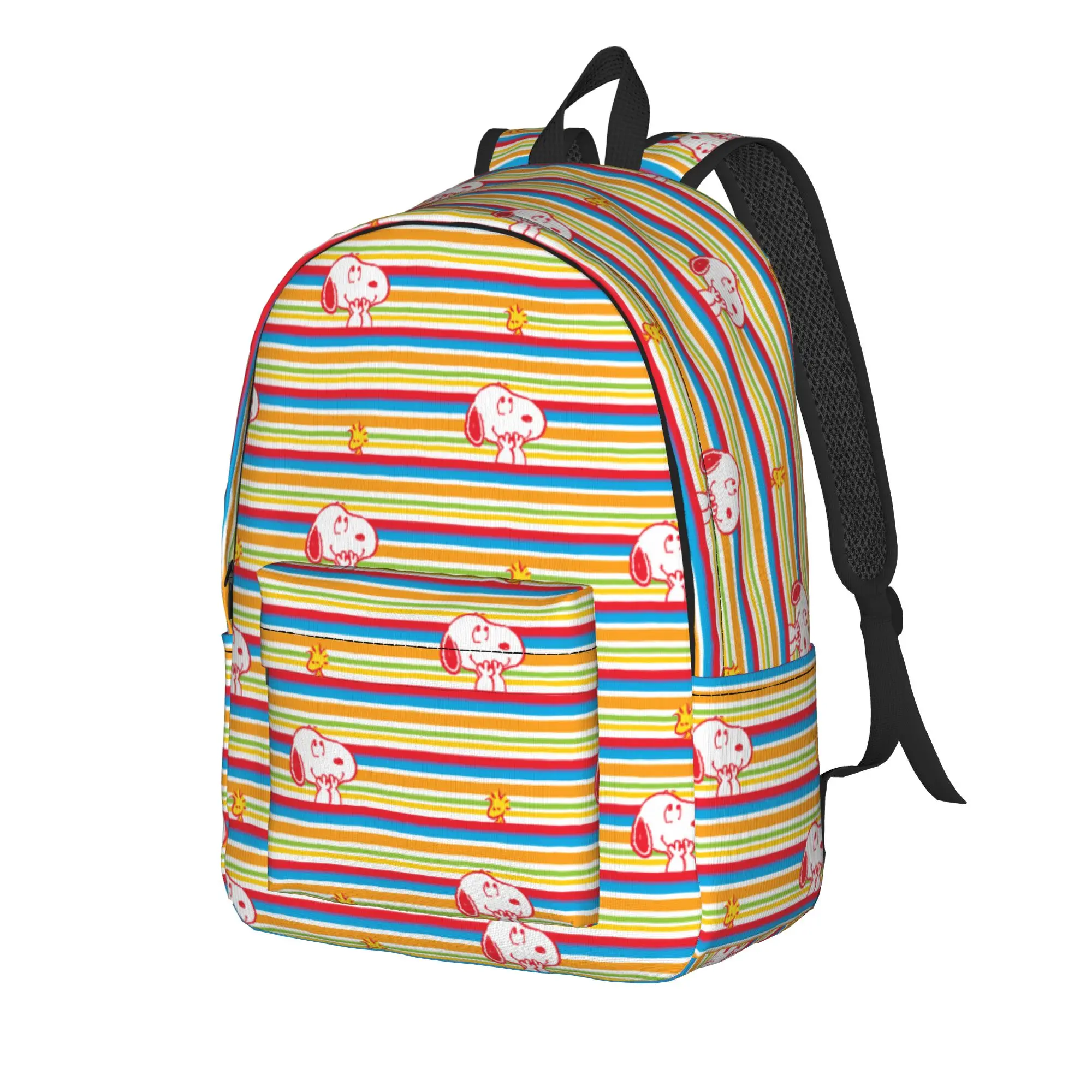 S-Dog-Snoopies Cartoon Backpack for Men Women Fashion High School Hiking Travel Daypack  College Canvas Bags Lightweight