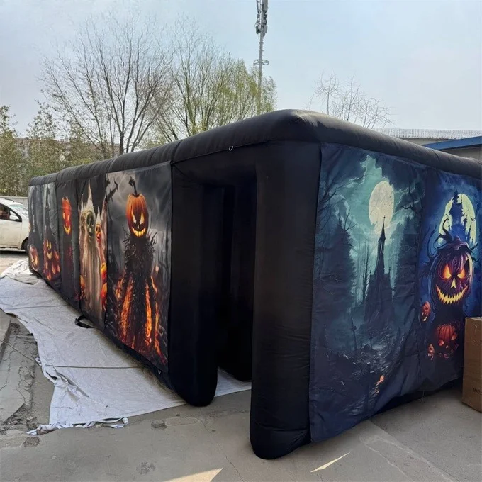 Halloween Outdoor Decoration  Giant Inflatable Maze for Children Play