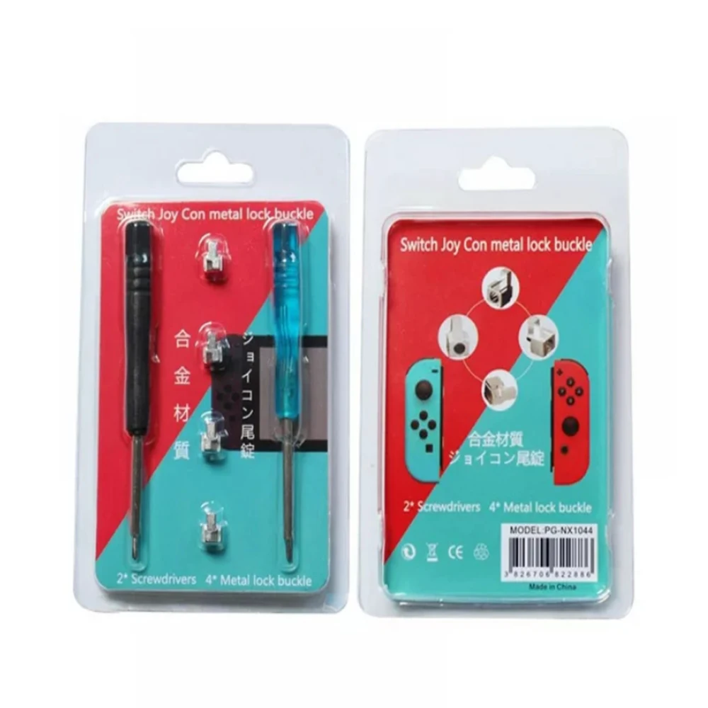 Metal Lock Buckles Repair Tool Kit For Switch NS Joy Con With Screwdrivers