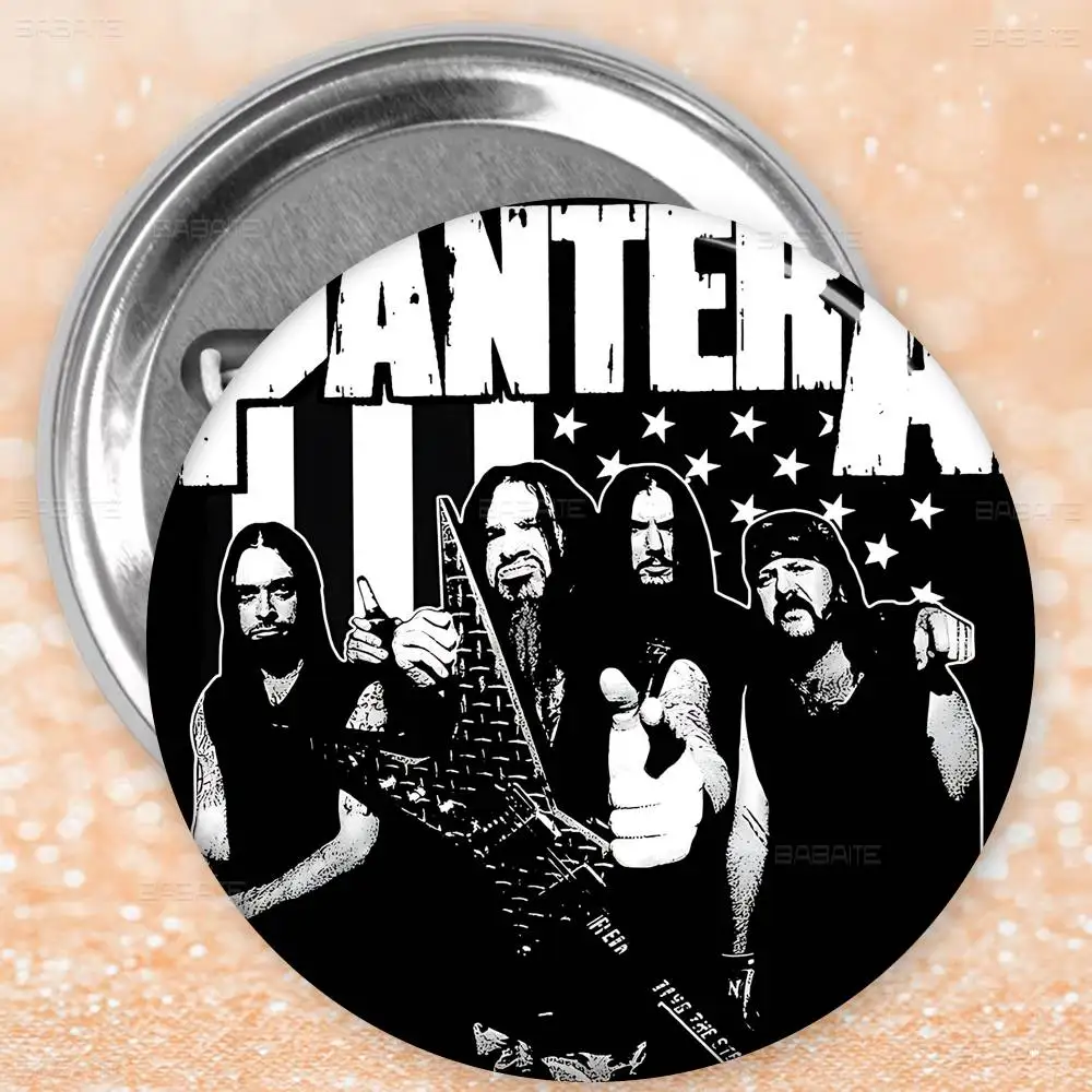Classic P-Pantera Metal Band Anime Button Pin Handmade Brooch For Clothes Cartoon Badge Backpack Decoration Jewelry Accessories view 3
