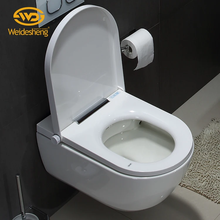 Intelligent Wall-hung Toilet with Smart Seat Cover Water Saving Automatic Bidet Wall Hung Smart Toilet