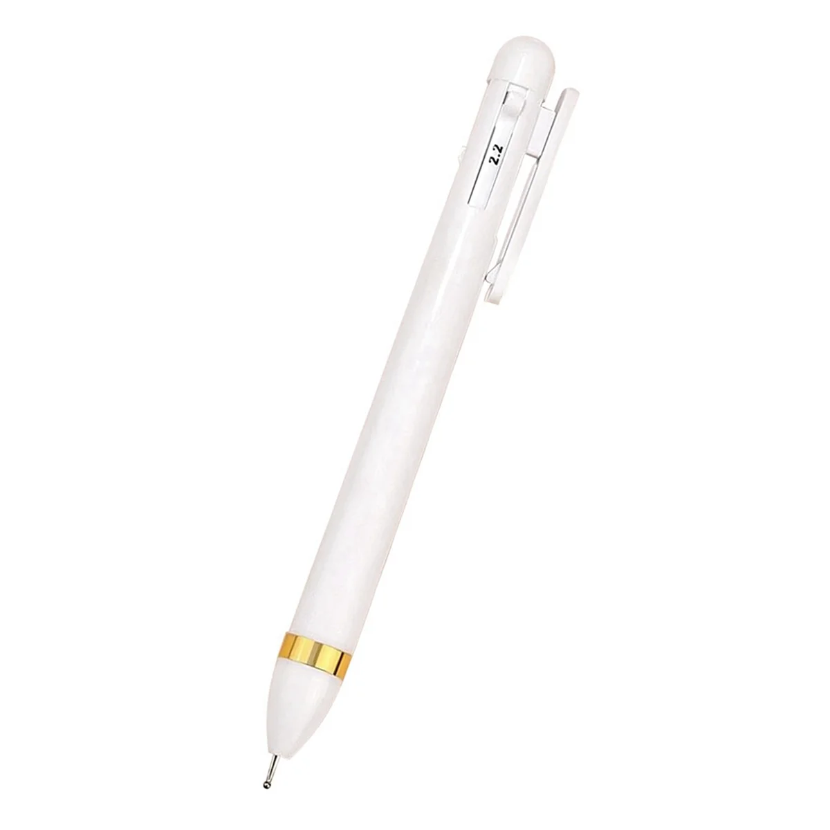 A04V 4 in 1 Nail Dotting Pen Nail Drill Point Nail Tools DIY Manicure Nail Supply White