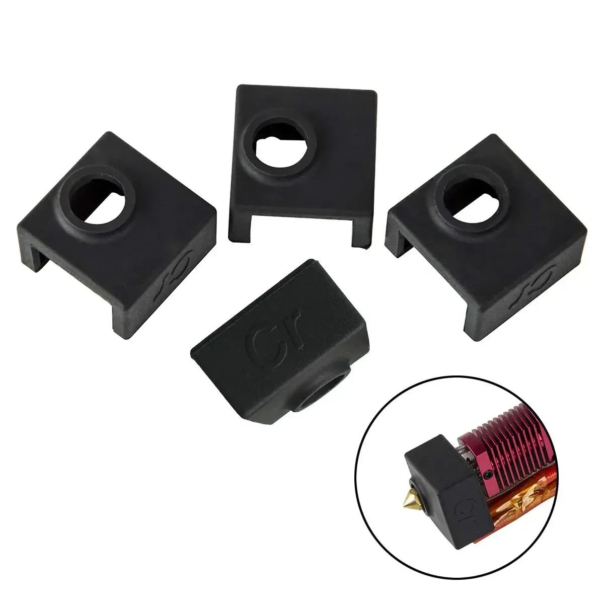 Creality Upgraded Heater Block Silicone Cover Sock Heat Insulation 1PCS Case for CR-Series Ender 3 Series 3D Printer Parts