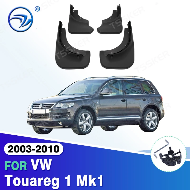 For VW Touareg 1 Mk1 2003 - 2010 Mudflaps Splash Guards Front Rear Mud Flap Flaps Mudguards Fender 2004 2005 2006 2007 2008 2009