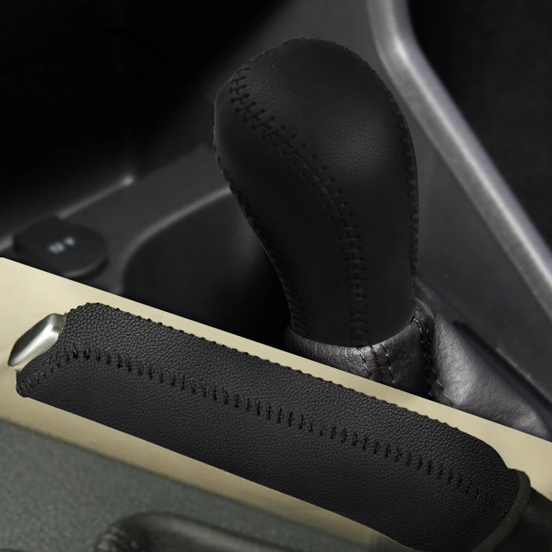 

Подходит для Skoda, чехол для ручки переключения передач, защитный чехол, ручка переключения передач, кожаный чехол, рычаг переключения передач