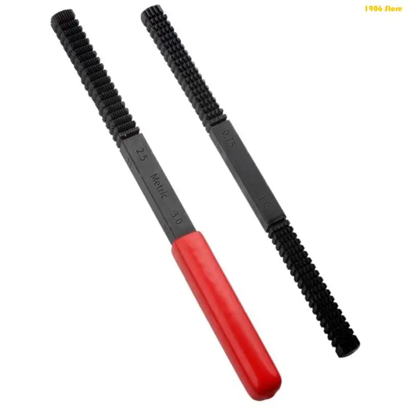 U1JB Damaged Screw Thread Repairing File Pipe Bolt Teeth Correction Restorer Hardware