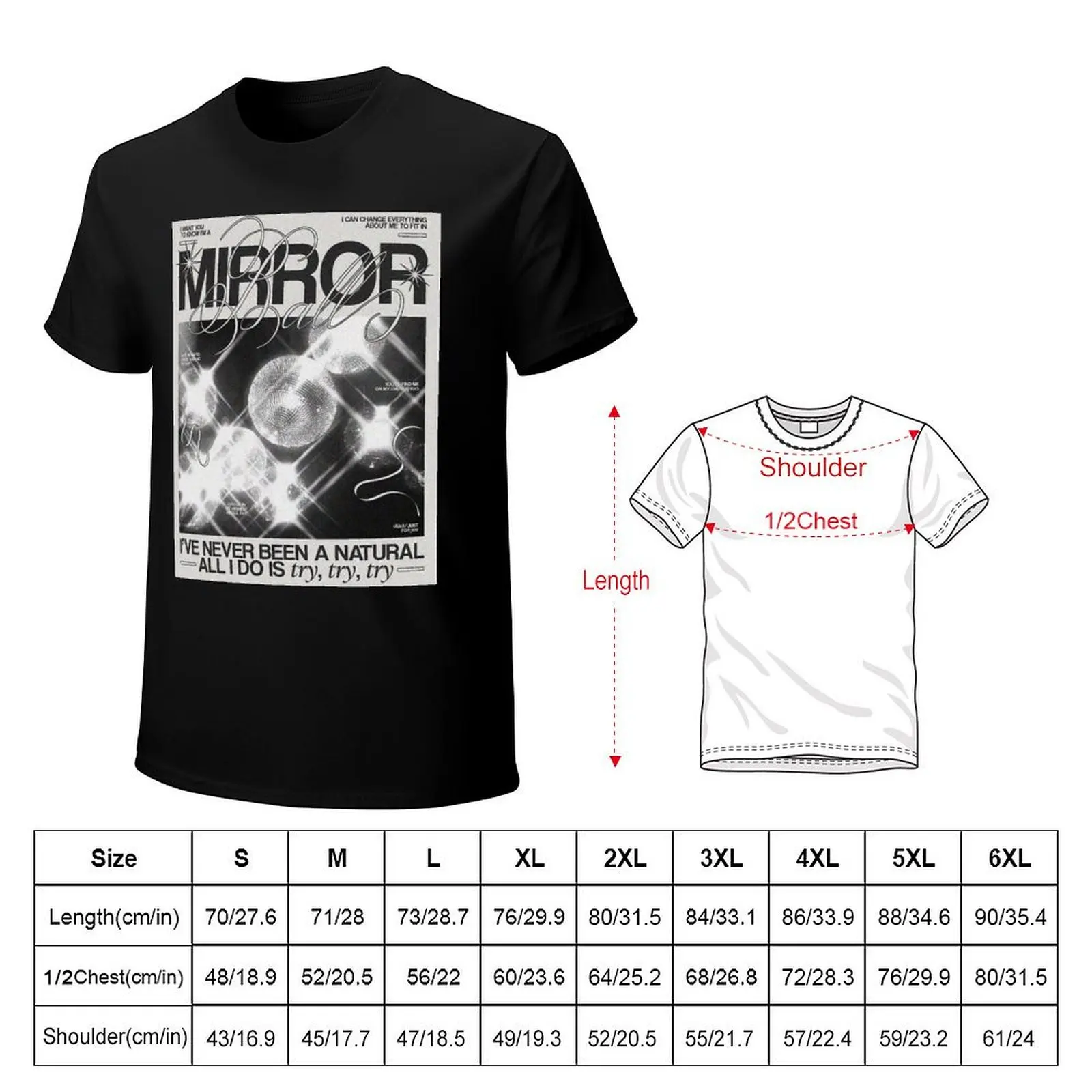 Mirrorball - Swift Album T-Shirt t shirt man casual T-Shirt