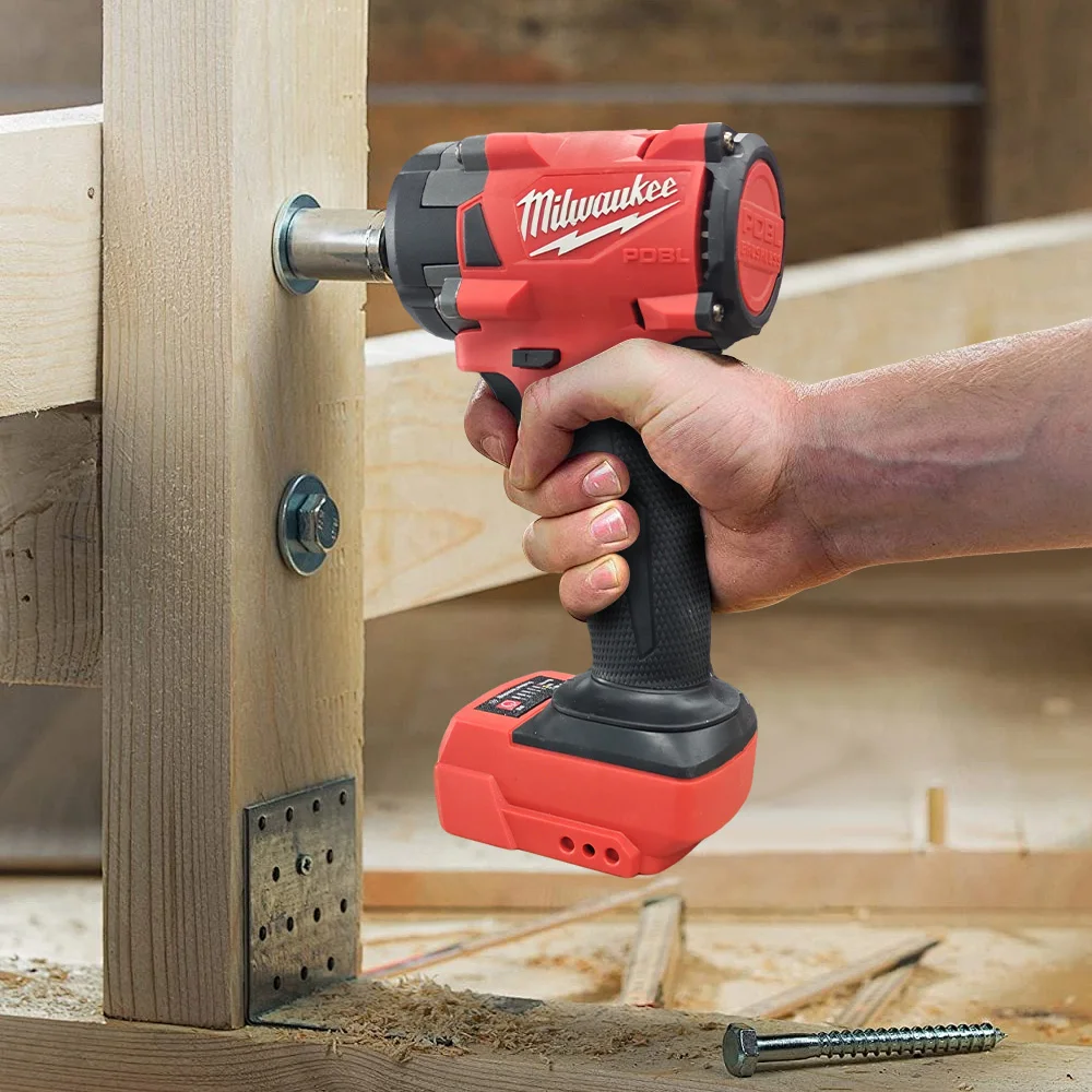 Milwaukee – clé électrique sans fil 400N, sans balais, 1/2, pour réparation de voitures et de camions, tournevis, perceuse à percussion, rechargeable, pour batterie 18V