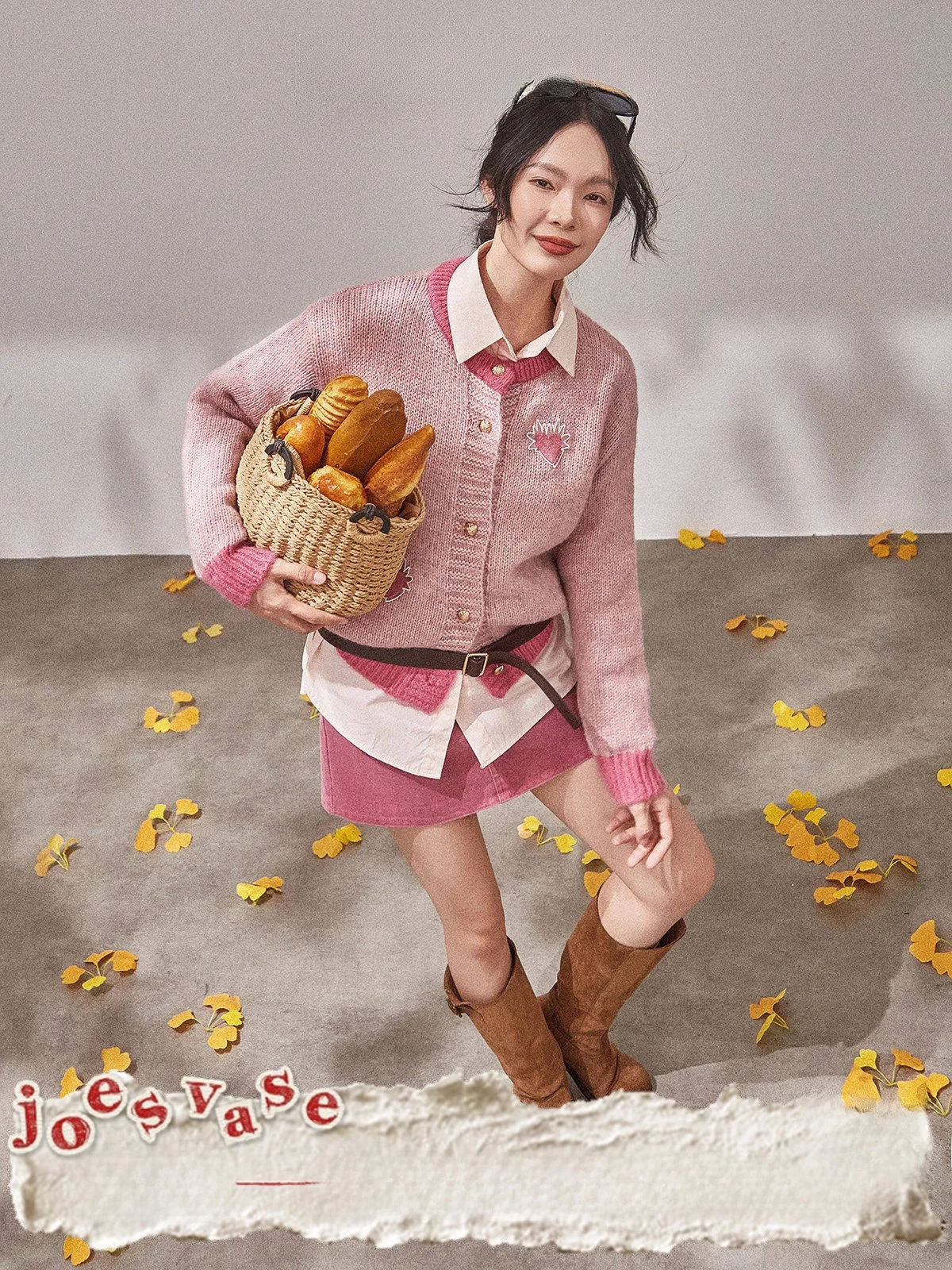 

Pink Knitted Sweater Coat Women's Autumn New Sle Gold Button Commute Sle Knitted Open Cardigan Vintage Sle Long Sve