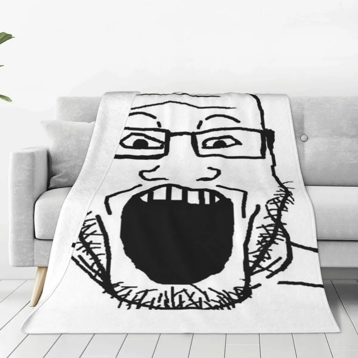 Markiplier Soyjak Blankets Fleece Portable Throw Blankets Sofa Throw Blanket For Couch Bedding Outdoor Throws Bedspread Quilt