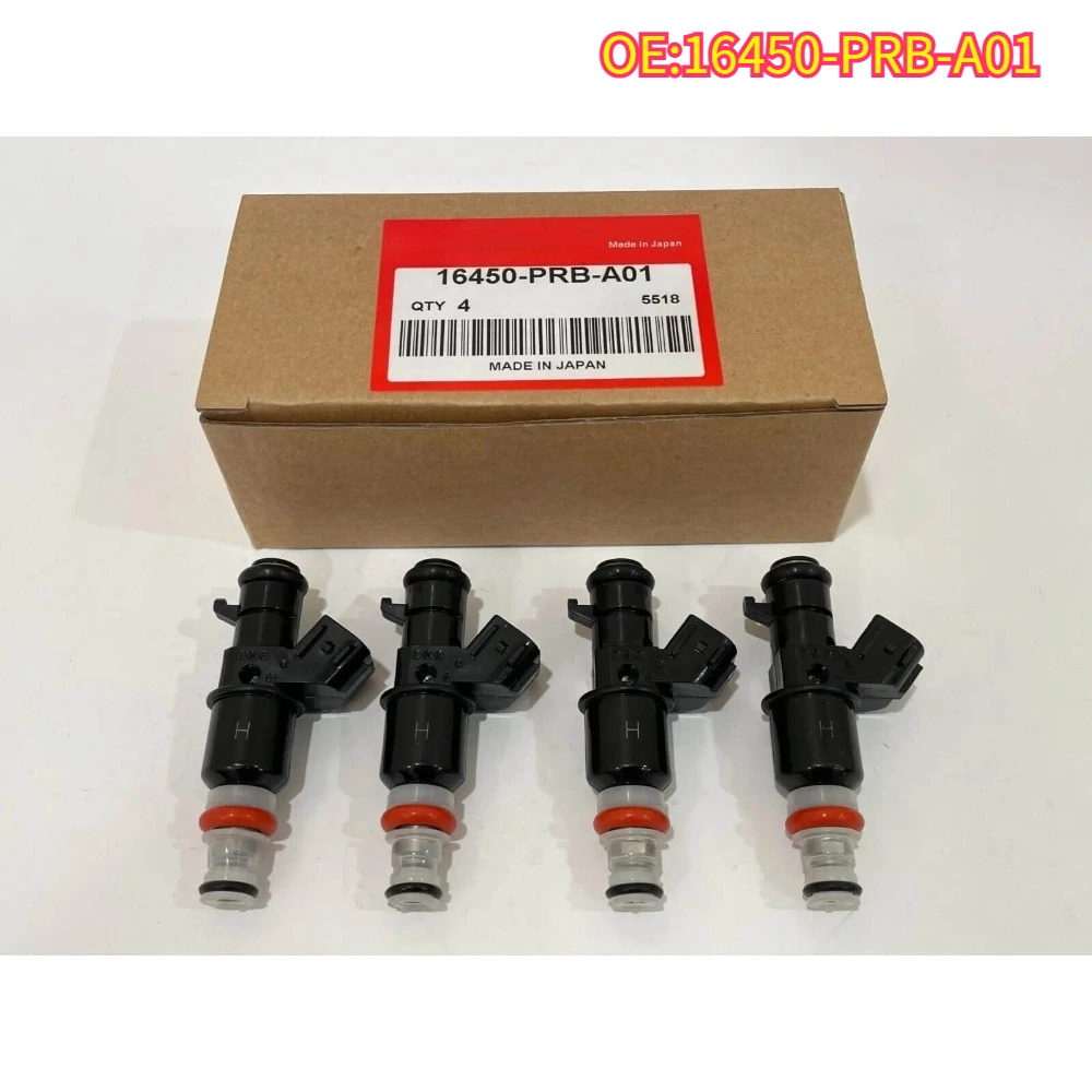 

High quality New For 1/4pcs 16450-PRB-A01 Fuel Injectors 16450-PRB-A01 for2002-2004 fit Honda Acura RSX 2.0L K20A2