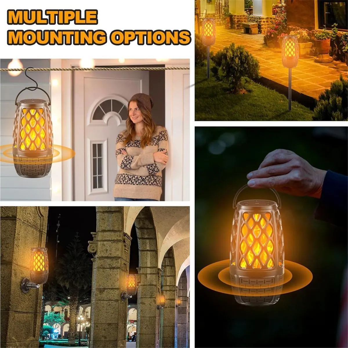 2026 جديد + مكبرات صوت بلوتوث خارجية، مكبرات صوت خارجية بلوتوث مقاومة للماء، مكبر صوت خارجي مع أضواء متعددة المزامنة