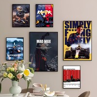 1pc F-F1 M-Max V-Verstappen Race 33 Poster HD Posters Home Room Bar Cafe Decor Art Wall Painting Picture