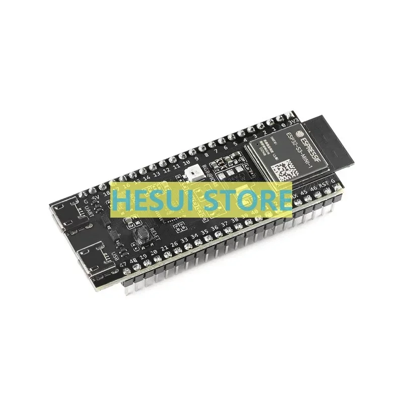 ESP32-S3-DevKitM-1 development board module is equipped with the ESP32-S3-MINI-1 module