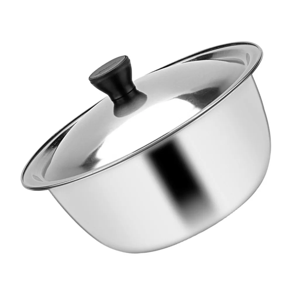 Stainless Steel Basin Multi-Function Kitchen Bowl for Egg Stirring Dough Kneading Salad Soup Cooking and Food Storage