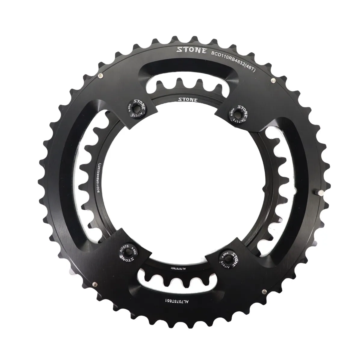 

Stone 110bcd Chainring for Shim ano 105 R7000 R8000 R9100 Double chainring Road Bike 52 36T 53 39T 54 40T 50 34 48 33T 4700 5800