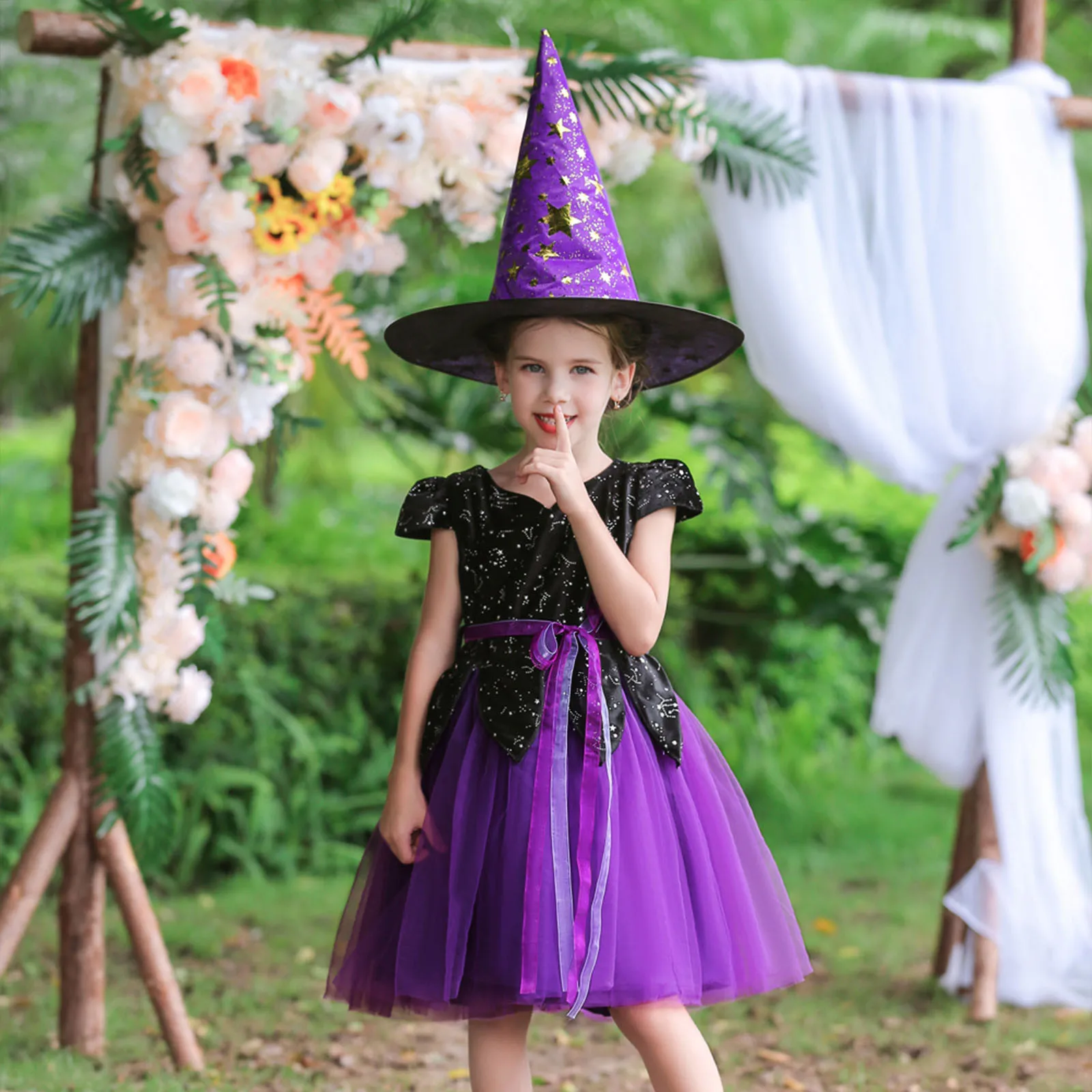 

Girls' Dresses Bridesmaid Sequin Long Princess Dresses Flower Elegant Girls Formal Wedding Halloween Evening 5-14 Years Vestidos