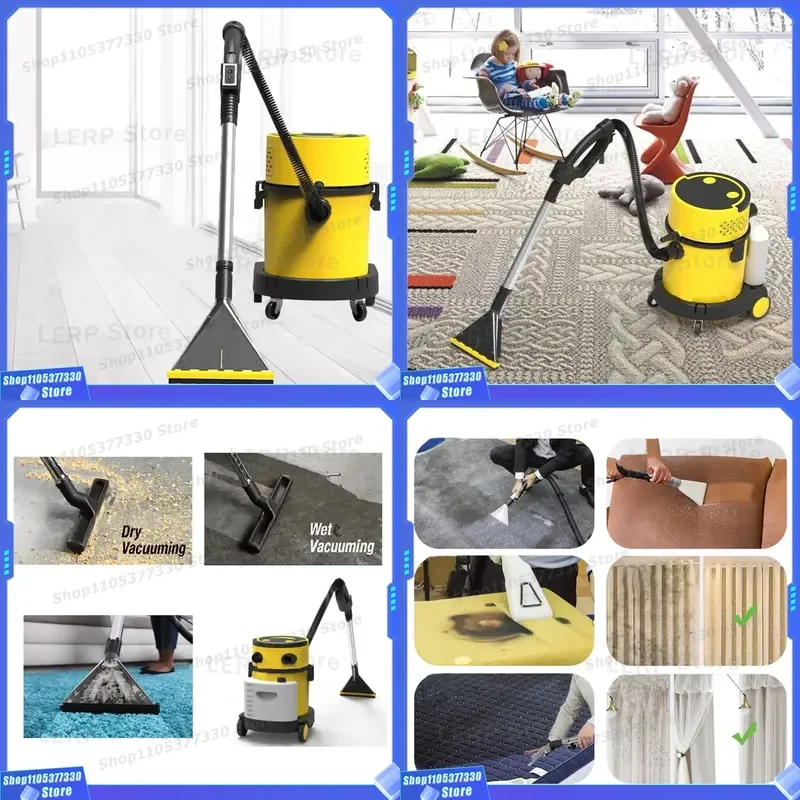 Powerful Suction Carpet Extractor Vacuum Cleaner Multi Purpose Handheld Deep Cleaning Machine for Home Auto Upholstery Rug
