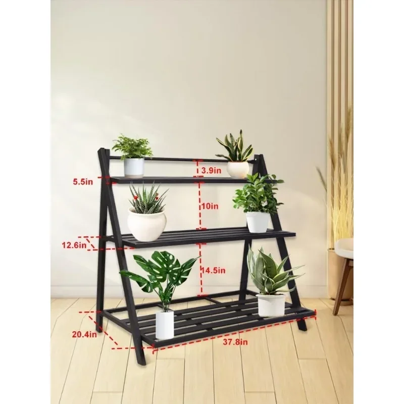 Indoor Plant Rack, Outdoor Three-layer Aluminum Plant Rack, Metal Plant Rack, Balcony Living Room Home Decoration