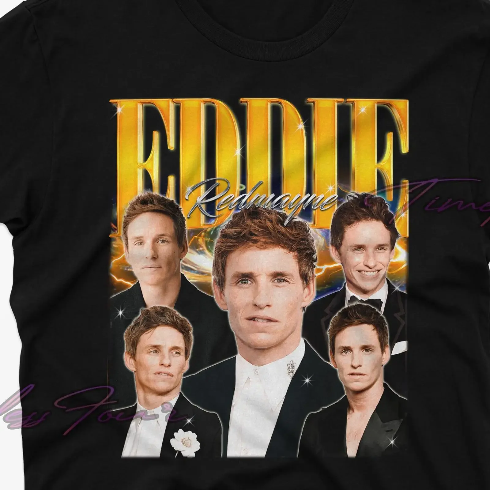 Eddie Redmayne Retro 90s Homage T Shirt Celebrity Actor Fan Casual Vintage vintage Washed Versatile designer clothes fashion