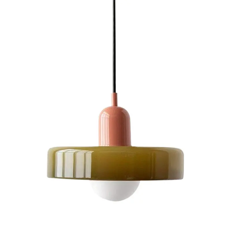 Restaurant Pendant Light Nordic Cream Living Room Bar Counter Aisle Small Pendant Lamp Bauhaus Bedside Glass Droplight