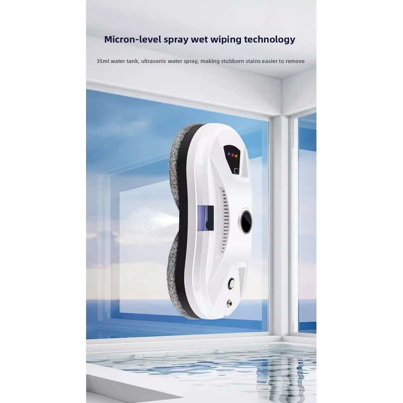 5600Pa Robot Window Cleaner Intelligent Auto Path Navigation Window Cleaning Robot Powerful Suction For Home High-Rise Windows
