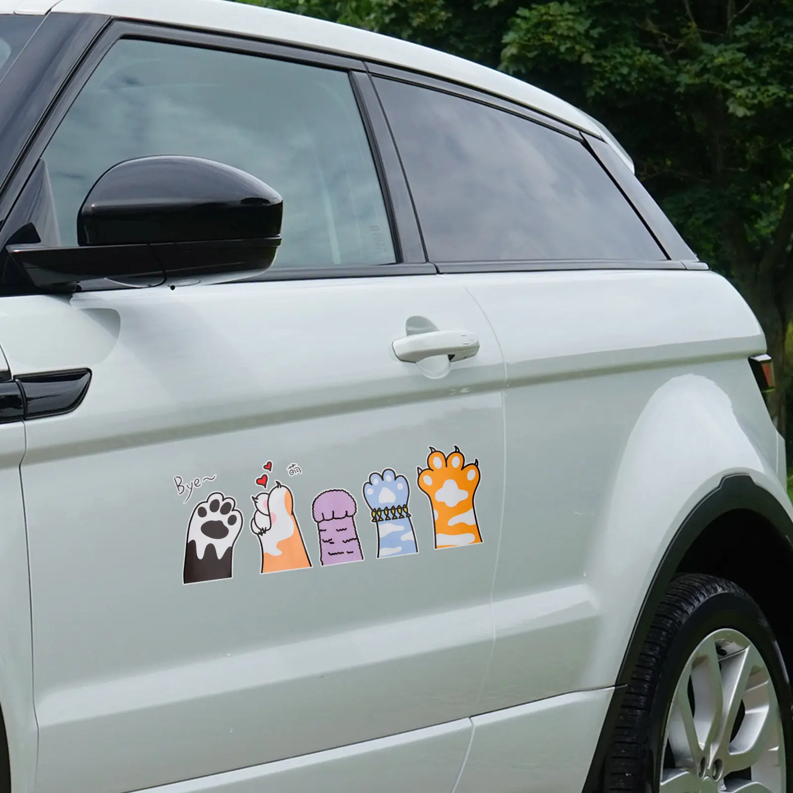 

Cartoon Cat Pattern Sticker Decoration Stickers Decal Claw Paw Funny Decals Auto