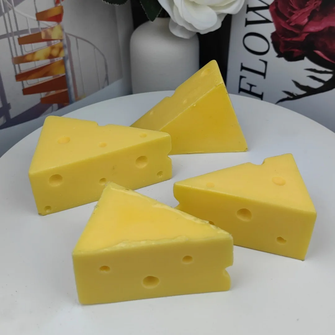 2026 New Fake Cheese Model, Sweet Cute Artificial Cream Cheese Dessert Prop for Food Photography Sample Display Ornament