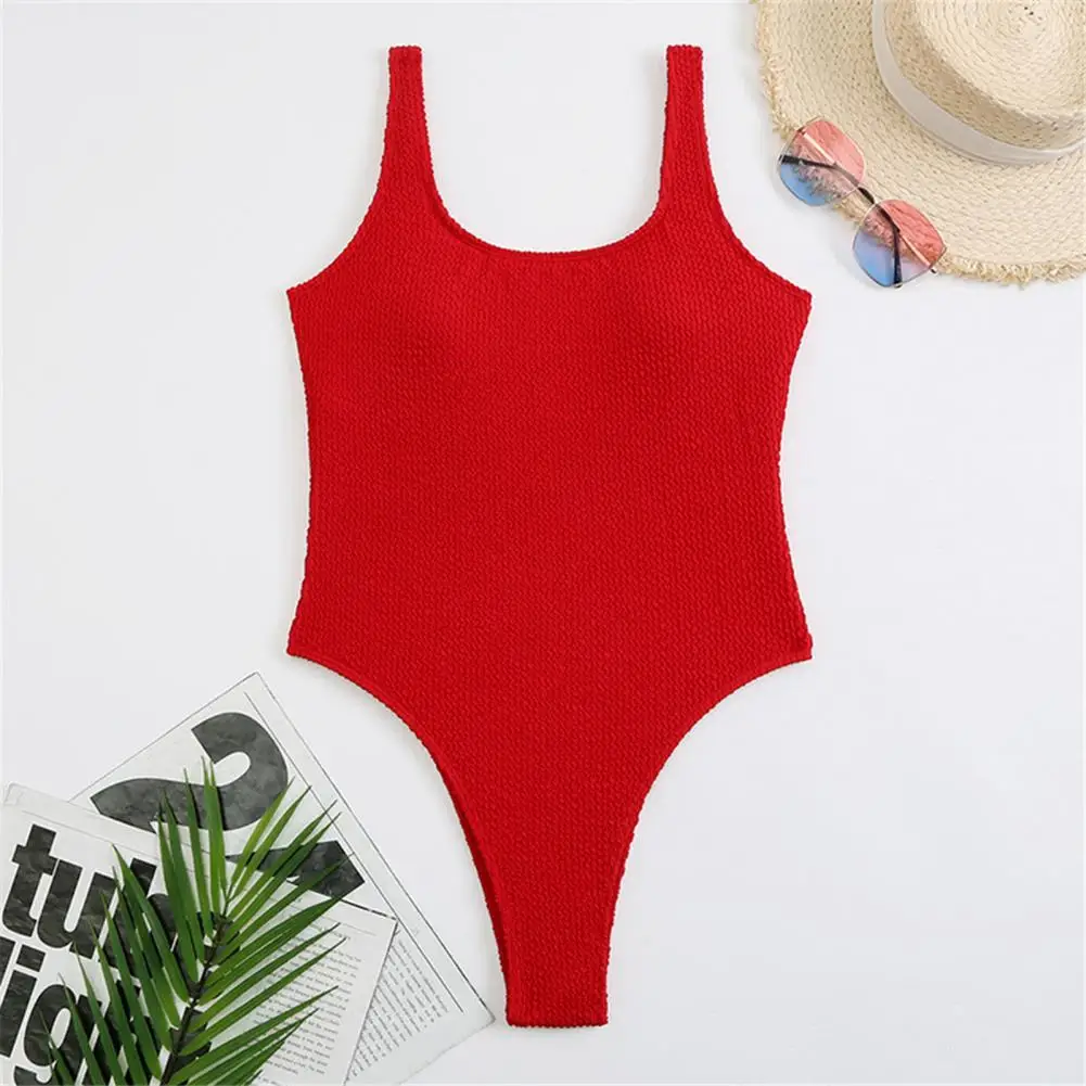 Maillot de bain une pièce pour femmes, monokini dos nu, séchage rapide, vêtements de plage, été