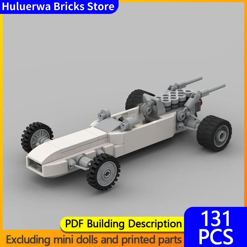 

Модель скоростного гоночного автомобиля MOC, строительные кирпичи F1, формула, гоночная модульная технология, подарки, праздник, сборка, детские игрушки, костюм