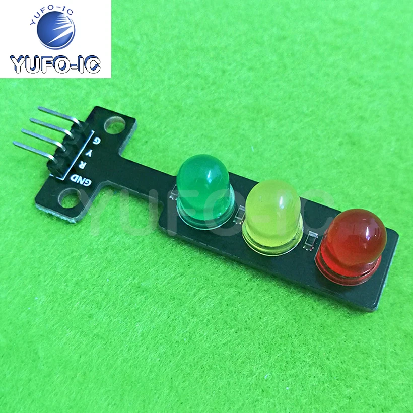 Free Ship 5pcs LED Traffic Signal Lamp Modules 5V Traffic Light Emitting Module