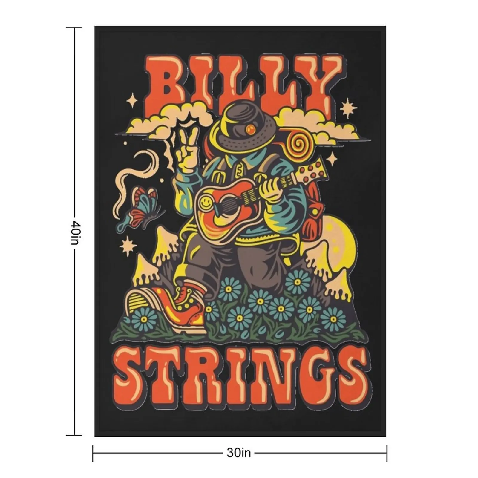 Billy strings fall winter Throw Blanket Cute Plaid Multi-Purpose Sofa bed plaid Blankets