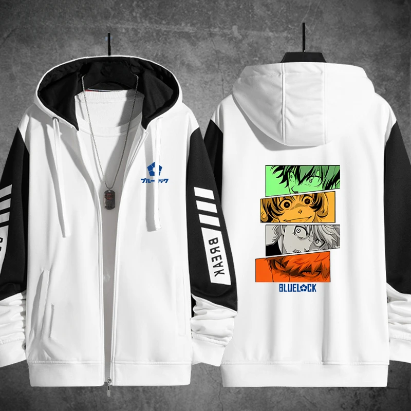 Anime BLUE LOCK 3D Print Zip Up Women/Men Hoodie Sweatshirt Streetwear Hip Hop Zipper Hooded Jacket Casual Sportswear