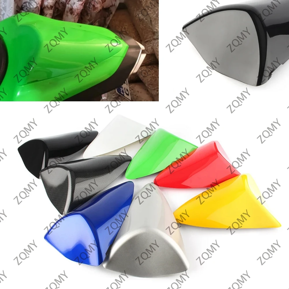 Motorcycle Seat Cover Rear Pillion Passenger Cowl Back Cover Fairing For Kawasaki Ninja ZX6R 2007 2008