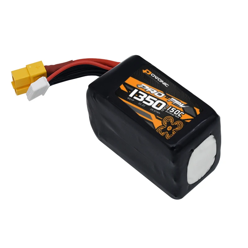 6S 22.2V 1350mAh 150C LiPo Battery For RC Helicopter Quadcopter FPV Racing Drone Parts With XT60 Plug 6s Battery