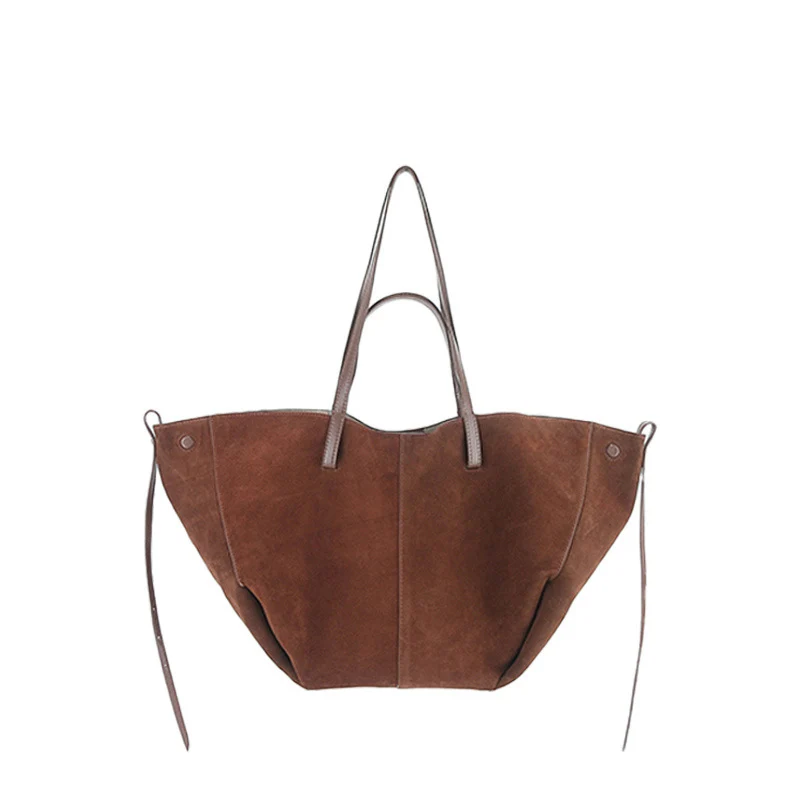 Sac de luxe en daim à une épaule sous les bras pour l'automne/hiver 2025, sac à main de shopping mat, sac fourre-tout