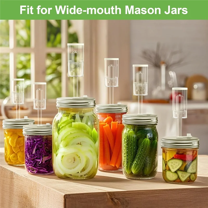 

A03F-Fermentation Kit For Wide Mouth Mason Fermentation Jar,Pickling/Sauerkraut Kit For Mouth Mason Ja(Jars Not Included)