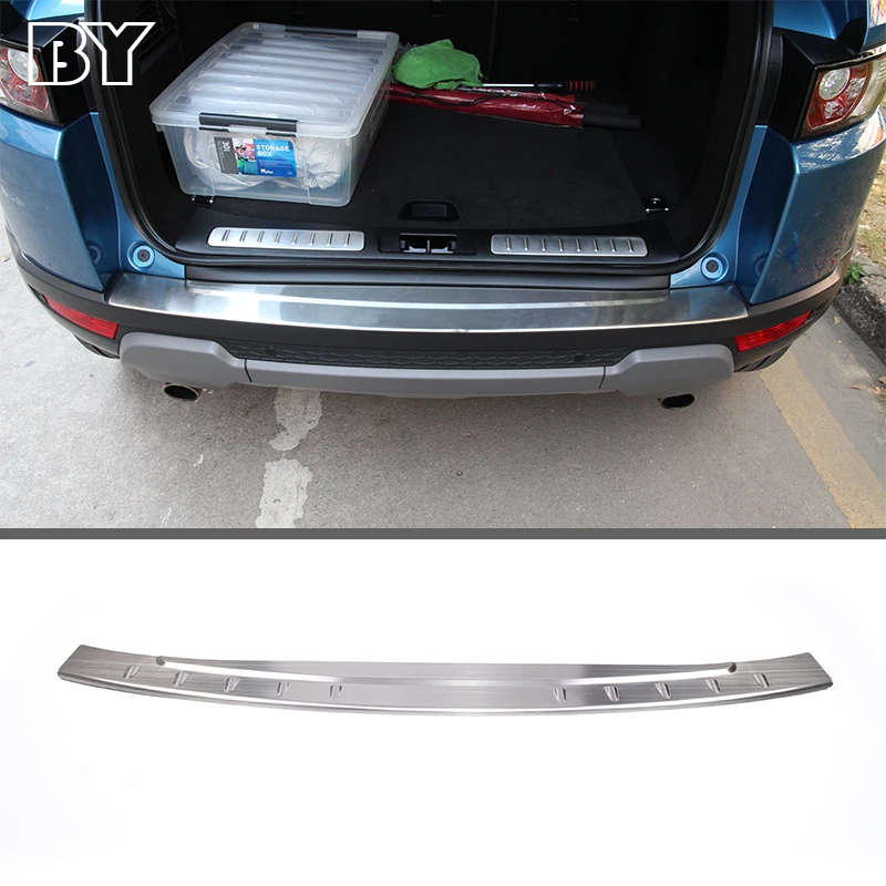 

Stainless Steel Car Outside Rear Bumper Protector Sill Plate For Land Rover Range Rover Evoque 2012-2018 Car Accessories