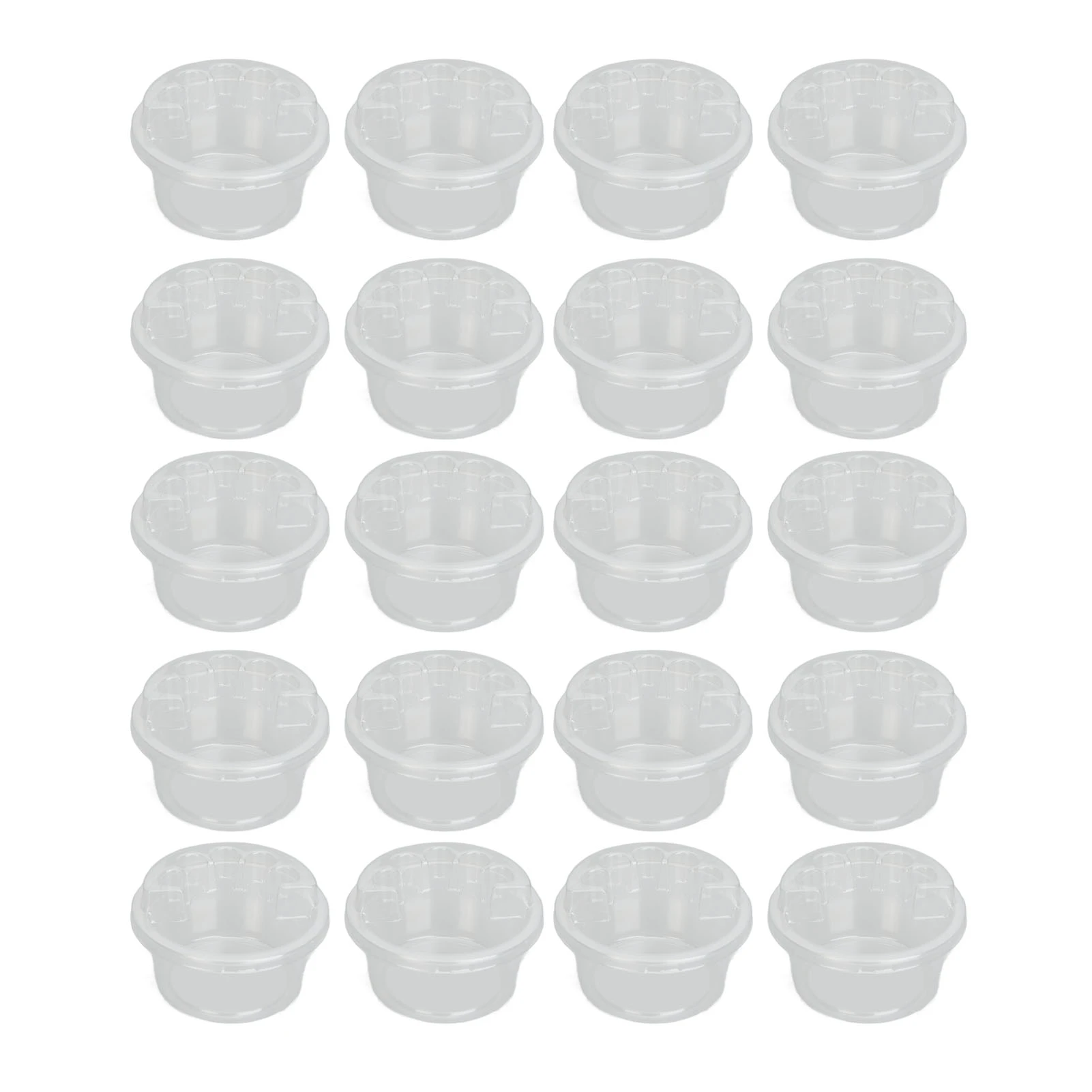 20 Sets Tattoo Cartridge Needle Holder Disposable Tattoo Needle Cleansing Cup with Holder Stand