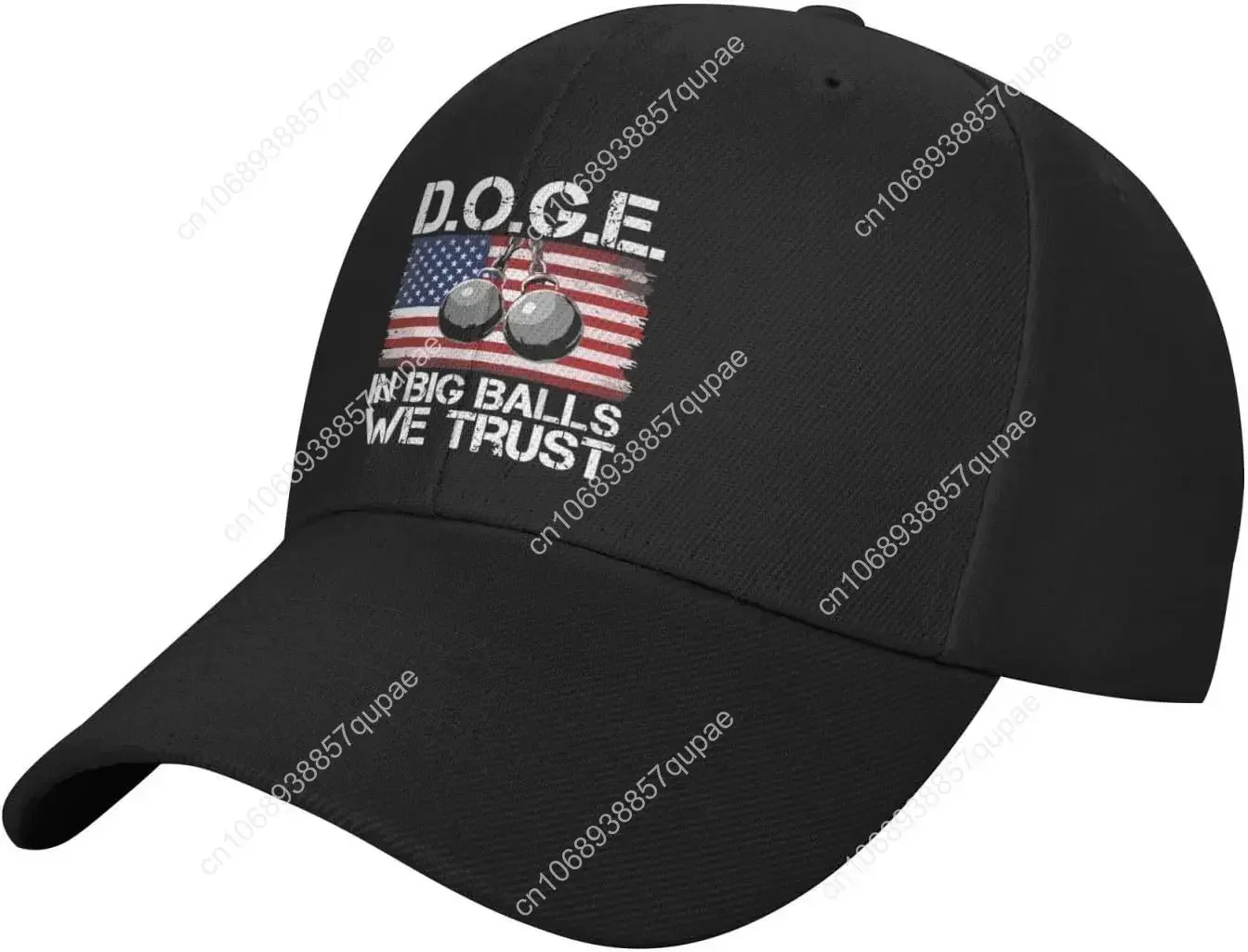 D.O.G.E. in Big Balls We Trust I Voted for Big Balls Baseball Hat for Man Black Sports Hat Gifts for Grandma Golf Hats