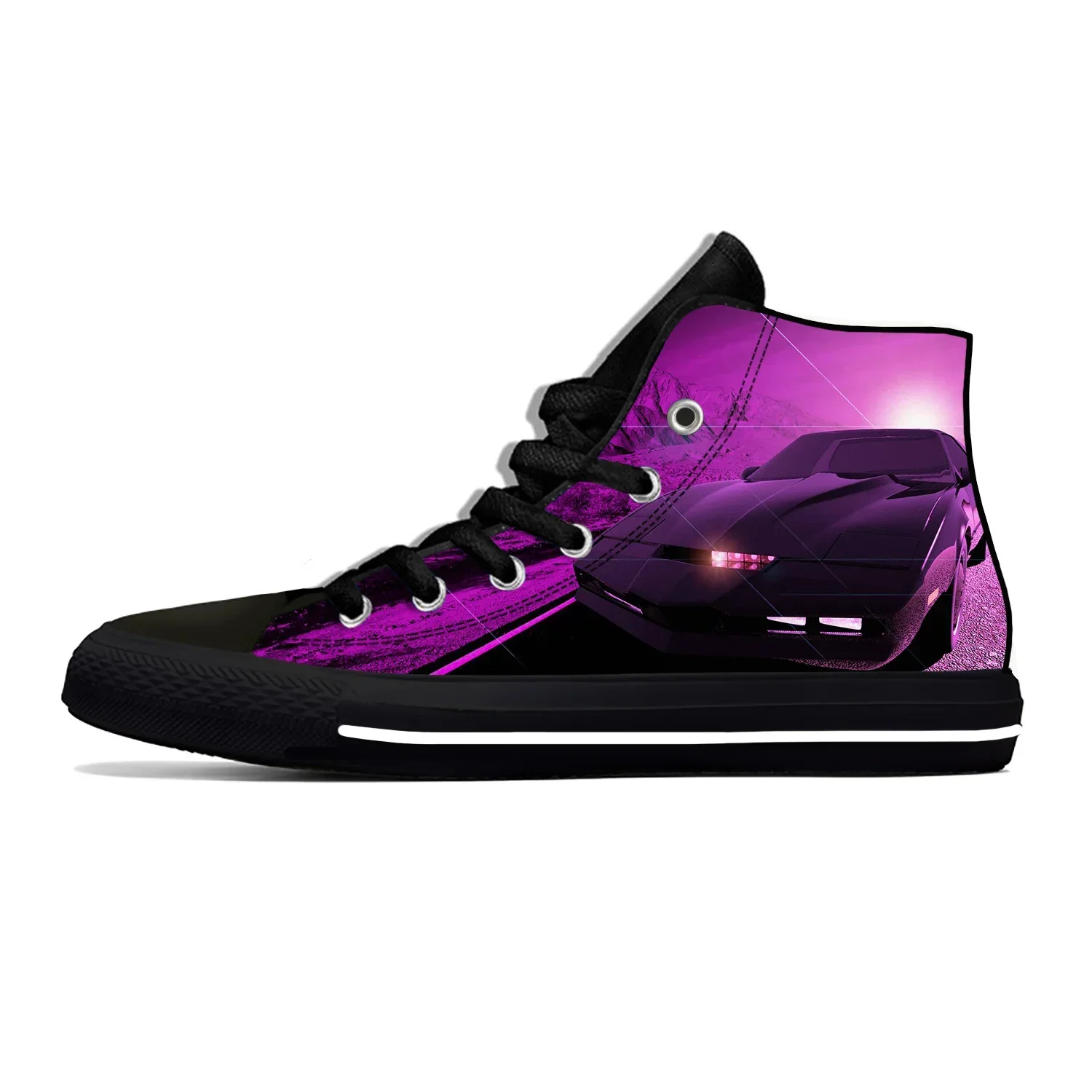 Hot Knight Rider Kitt Ghost bustears Mode lustige lässige Stoffs chuhe High Top leichte atmungsaktive 3D-Druck Männer Frauen Turnschuhe