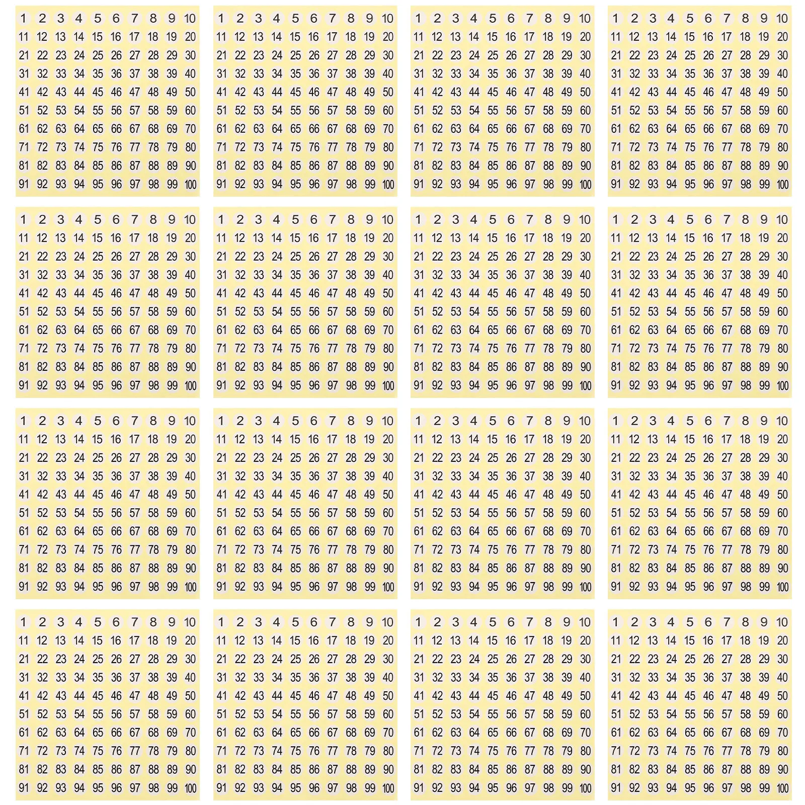 

15 Sheets Round Numbered Stickers Self Adhesive Classification Labels for Home Office Kitchen Classroom Storage Organization