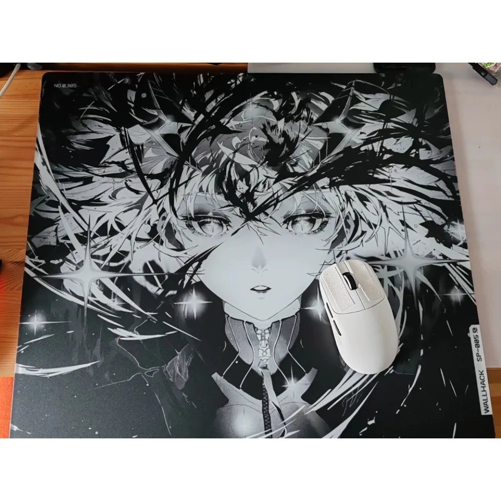 WALLHACKSP-005 Sora Mouse Pad E-sports Tempered Glass Mouse Pad Anime Large Gaming Mouse Pad Accessories Replica Edition Gift
