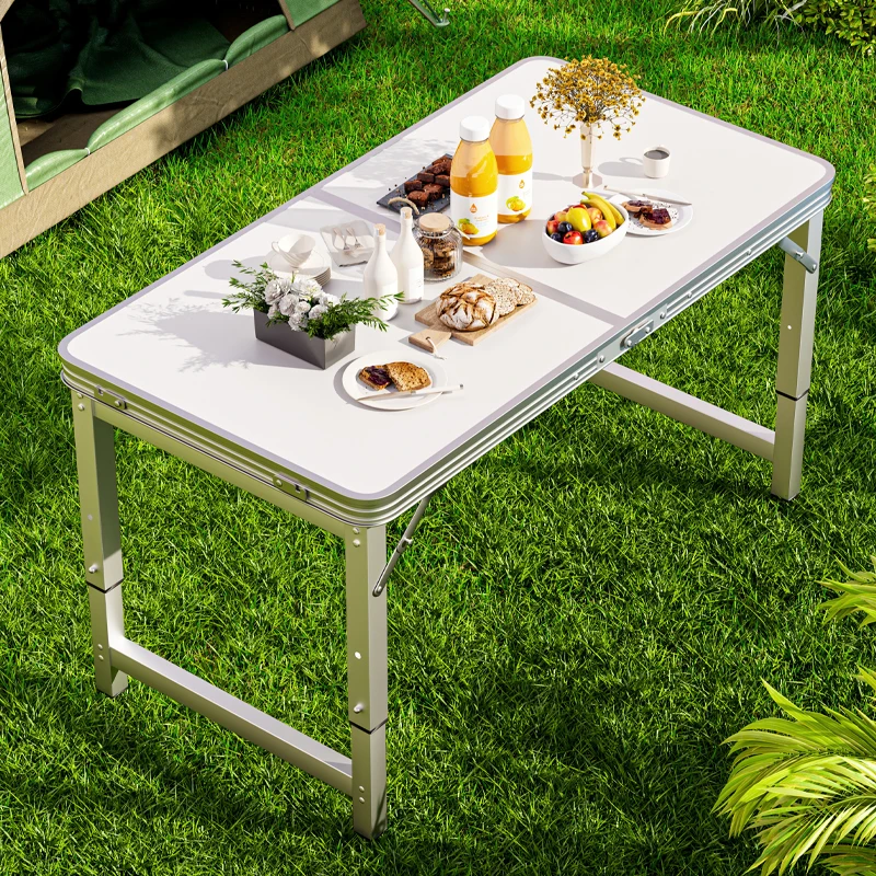 Outdoor table, portable folding table with handle - suitable for outdoor camping, picnicking, gatherings, no electricity require image 2