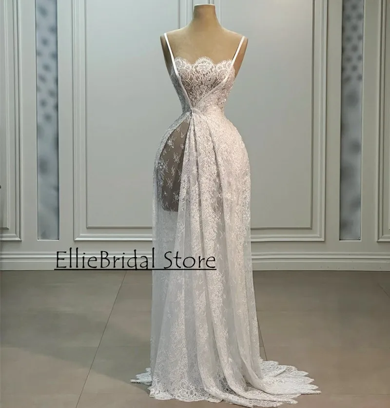 Vestidos de casamento de renda exclusivos para mulheres 2025 sem alças vintage uma linha vestidos de noiva boho vestidos de noiva personalizados