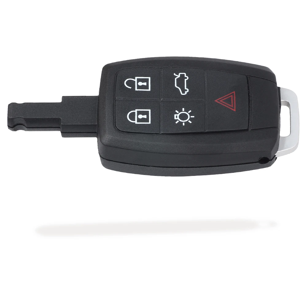 DIYKEY for Volvo C30 S40 V50 C70 - 2004 - 2013 Replacement 4+1 5 Button Remote Car Key Shell Case Fob FCC ID: KR55WK49259