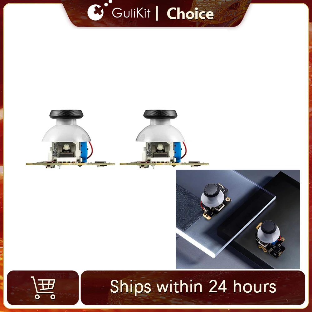 Gulikit SD02 Electromagnetic Joystick Module for Steam Deck Type A and Type B Joystick No Drifting Joystick Design for Repair
