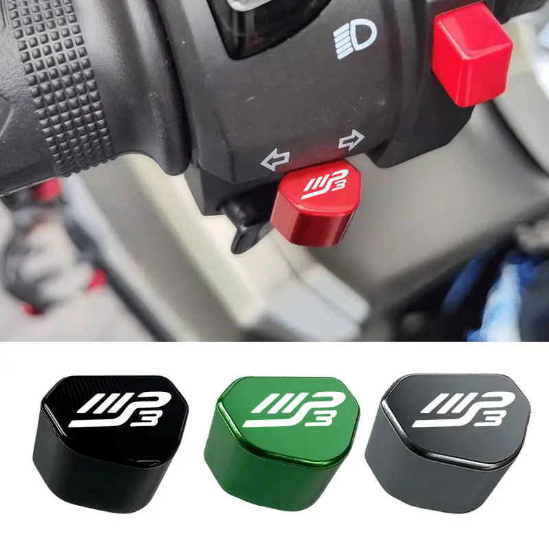 Für Piaggio MP3300 MP3500 MP3 250 300 500 HPE r 2025 Zubehör Aluminium Motorrad Blinker Schalter Taste Keycap