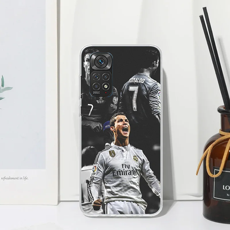 C-CR7 Football Star R-Ronaldo Phone Case For Xiaomi Redmi Note 13 12S 11S 10S 12 11E 10 Pro Plus 11T 9S 9 8T 8 7 Art Fundas Back